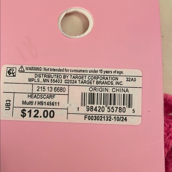 Target Pink  “Be Sweet” Headscarf - Picture 2 of 5